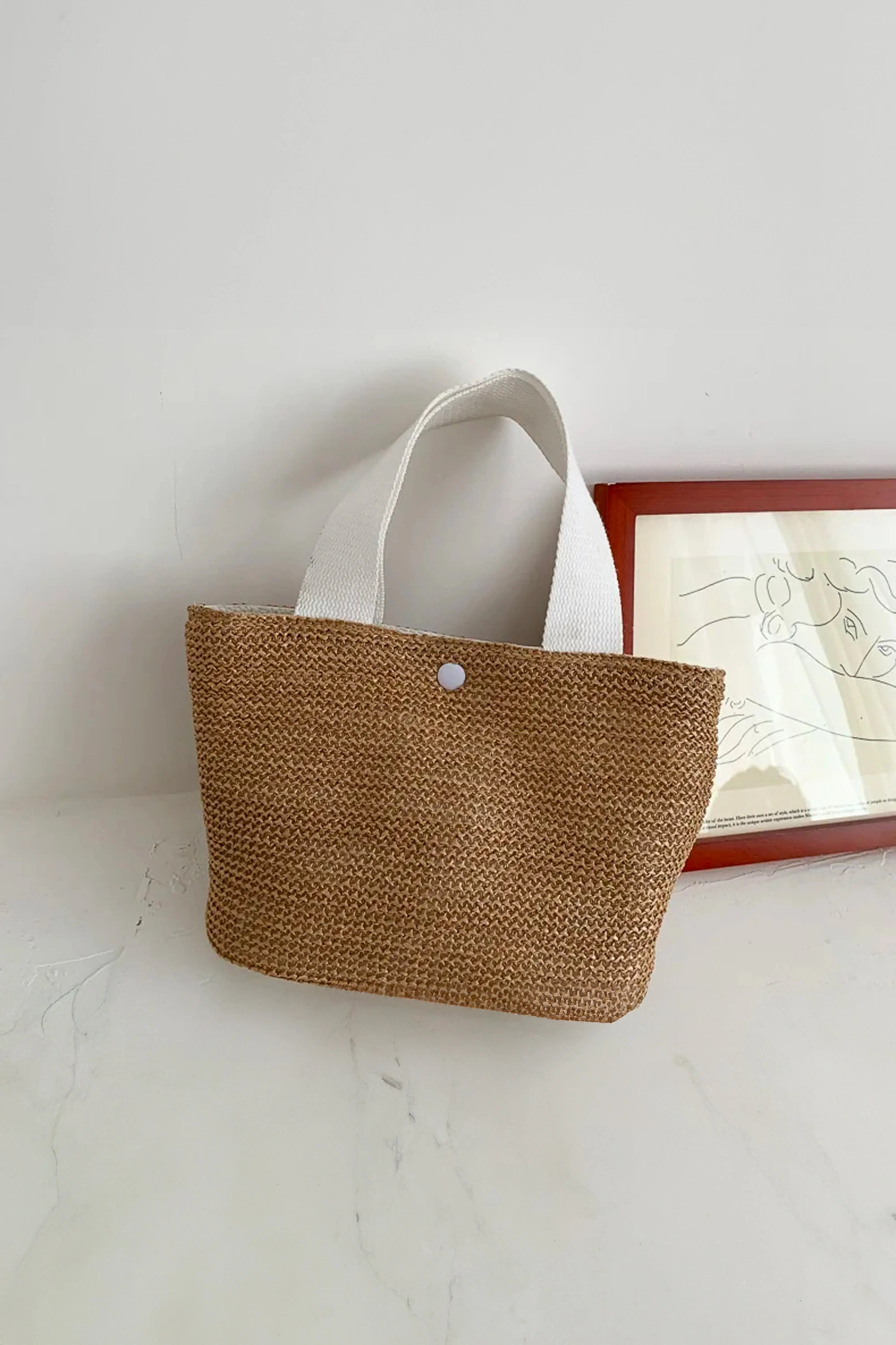 Riviera Straw Tote SandSet